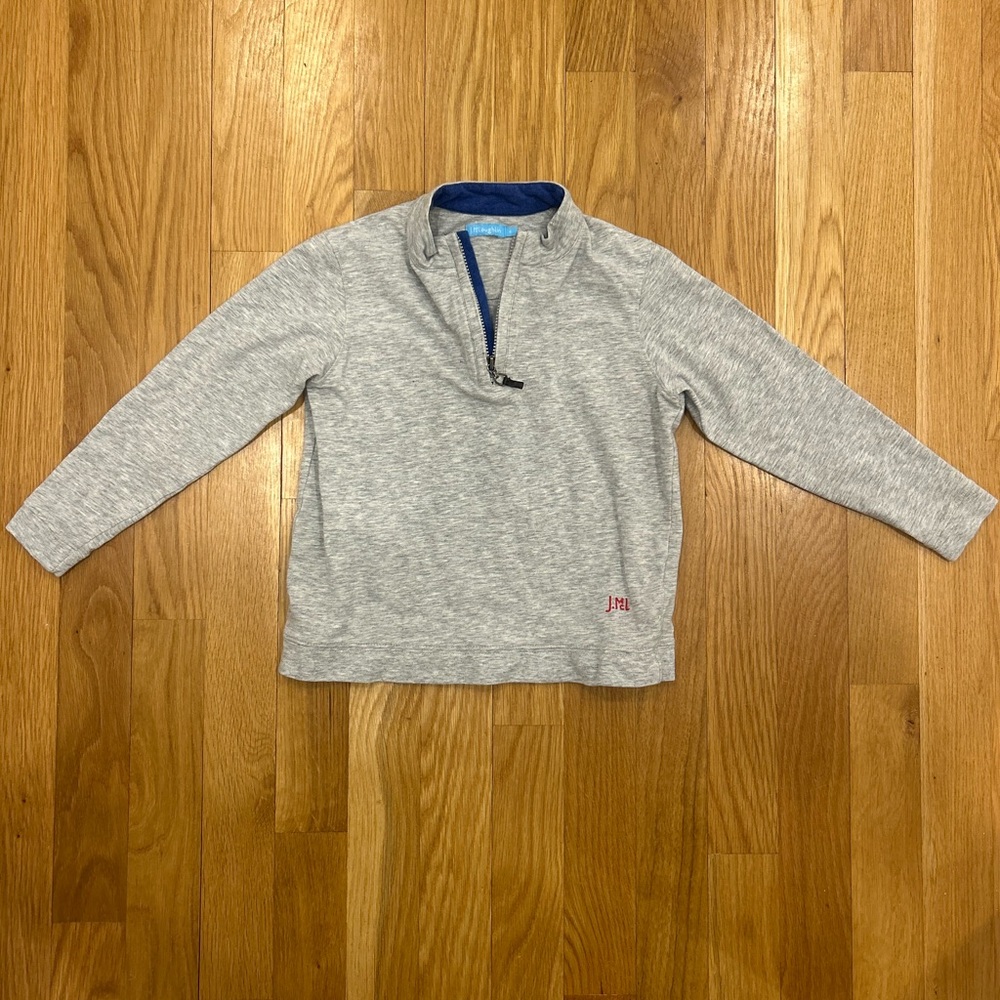 J.McLaughlin Boys 1/4 Zip Pullover - Size 4 - Grey